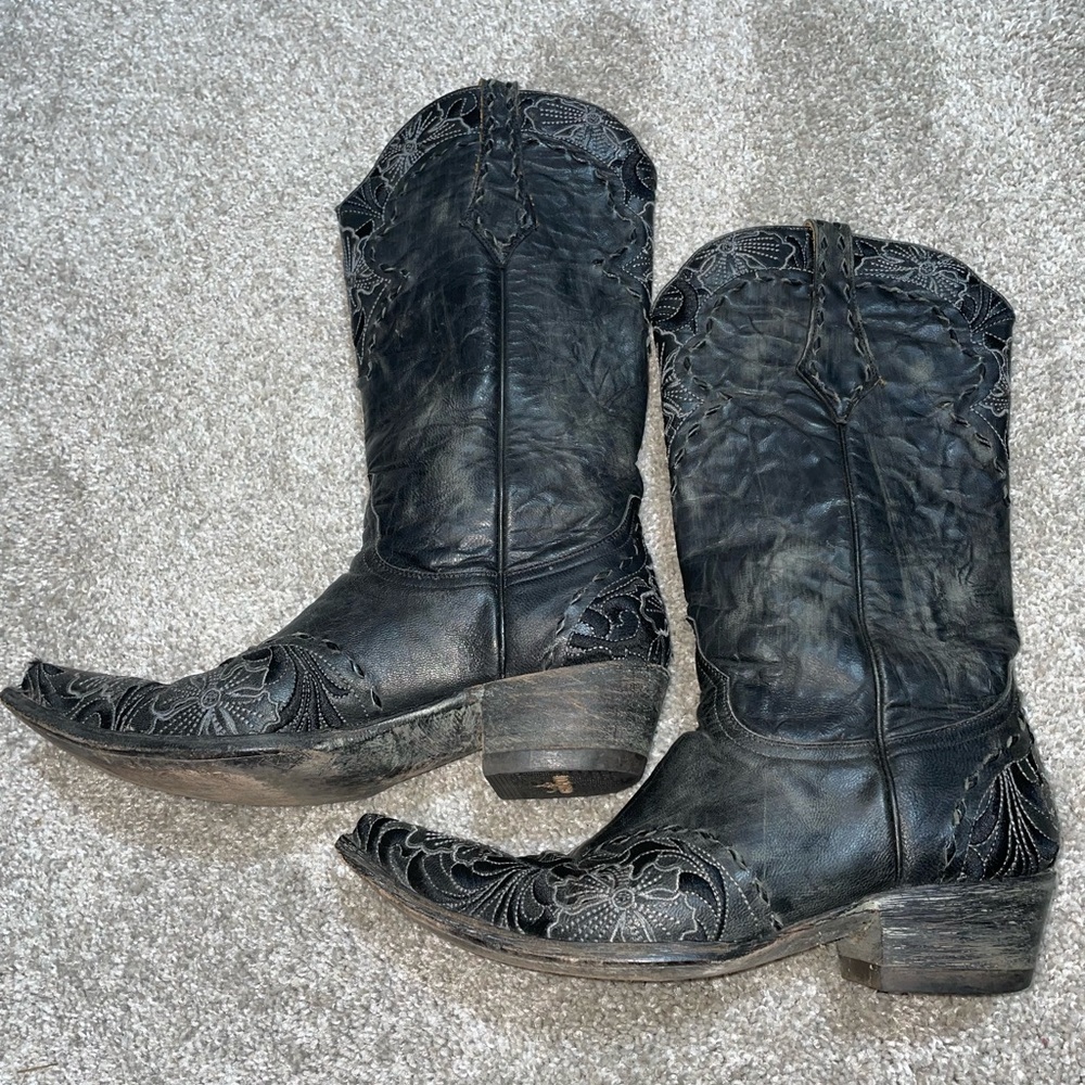 Old Gringo Black cowboy boots